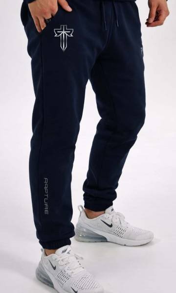 Blue “Rapture” Reflective sweat pants Front